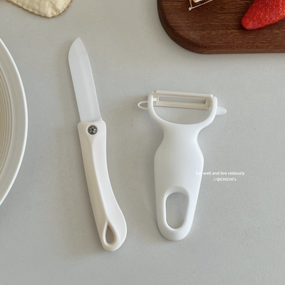 简约白色耐看是有折叠陶瓷刀