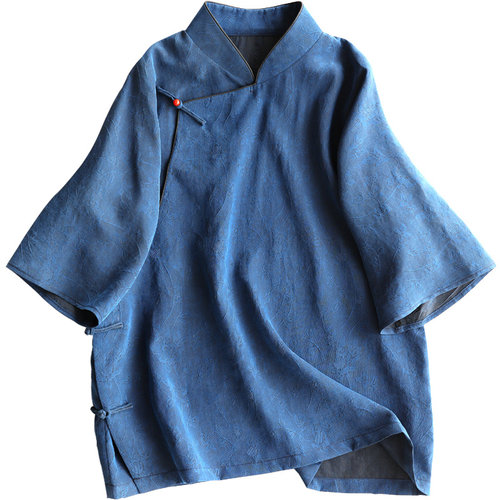 加工文艺复古新中式改良茶服