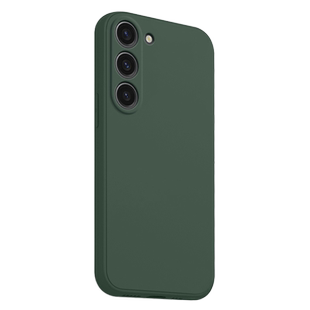 鑫益成适用于三星S25edge手机壳暗夜绿色S24+新款液态硅胶S23纯色S22Ultra男女21FE镜头全包S20+防摔软保护套