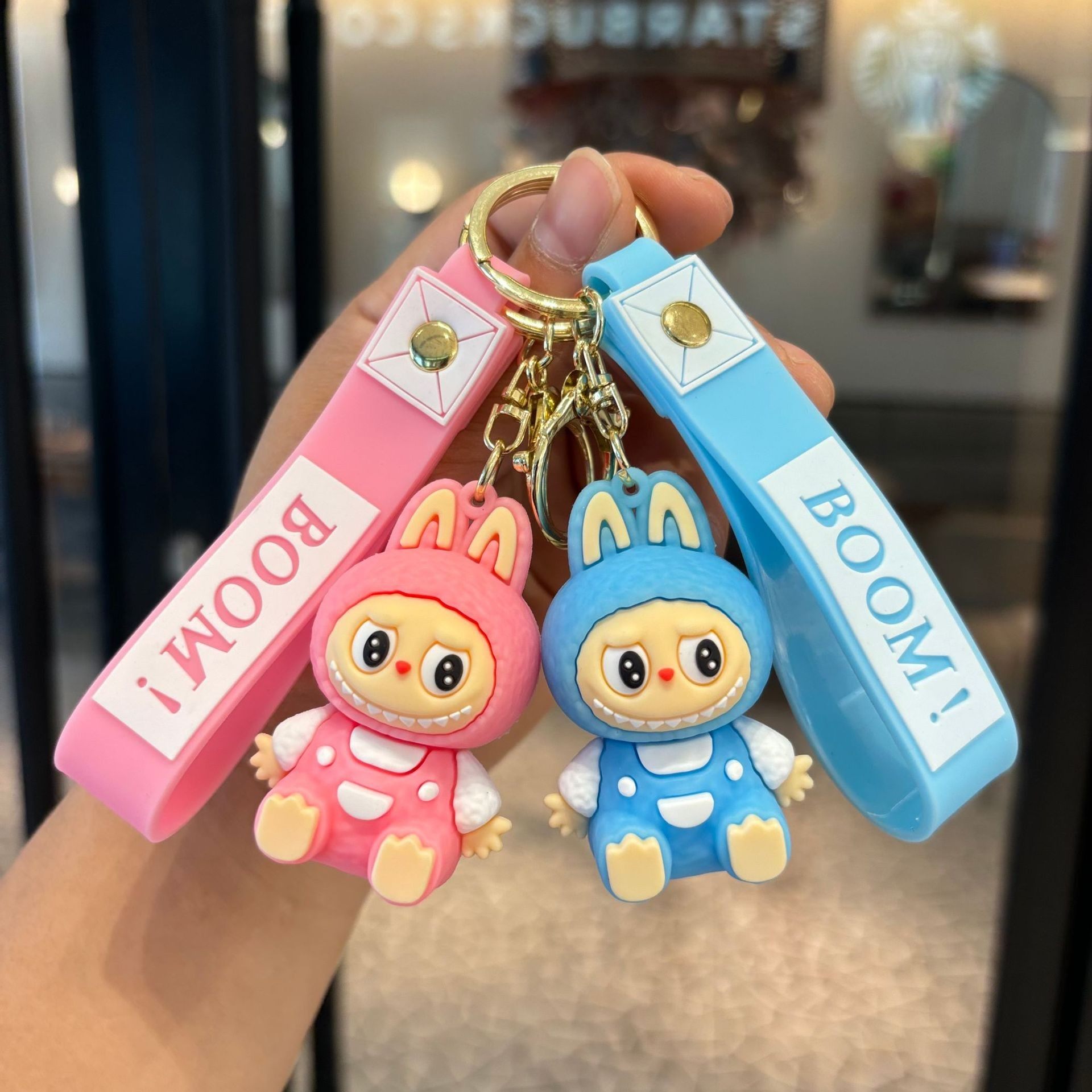 网红拉布布钥匙扣包包挂件饰品