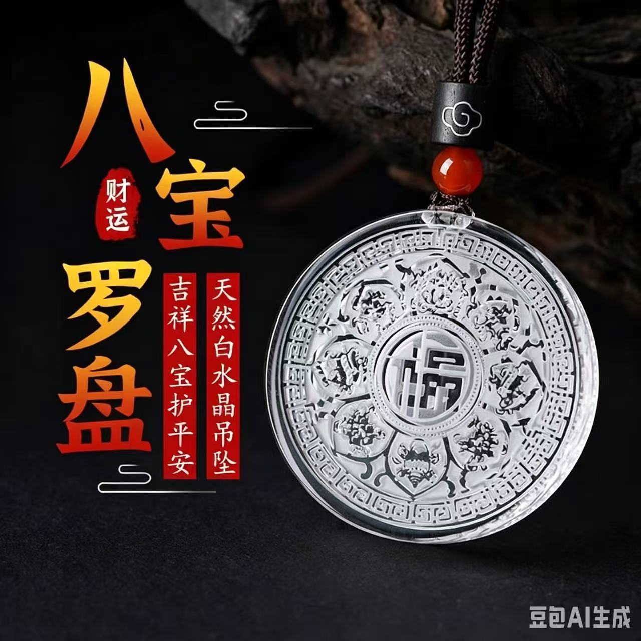 云钛先生推荐八宝罗盘吊坠男女