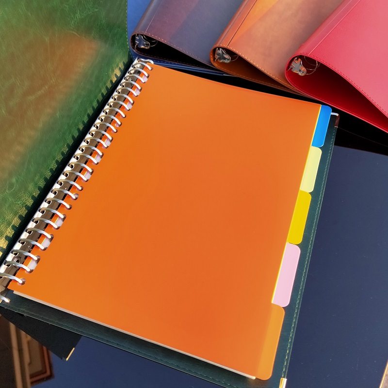 墨绿色26孔b5软皮面活页本康奈尔5r高效笔记本教师听课备课本本子