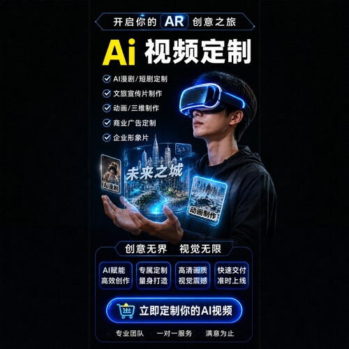 AI/3D建模AE代做宣传片动画