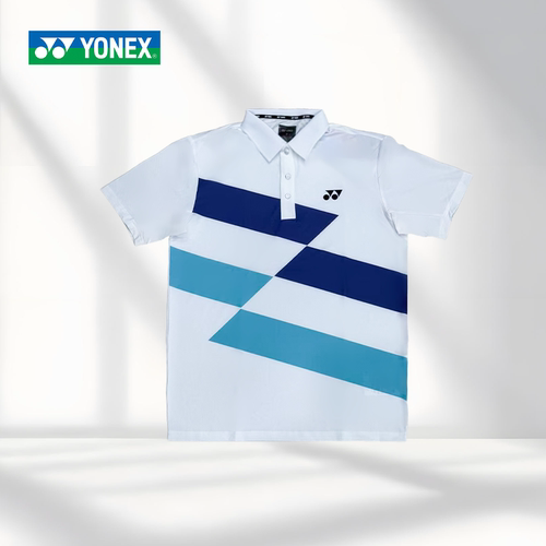 YONEX/尤尼克斯羽毛球服平行色块polo衫yy速干透气短袖T恤-2715