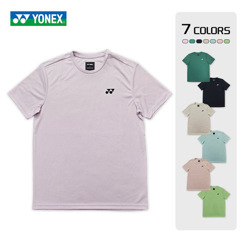 新款尤尼克斯YONEX羽毛球服男女yy速干比赛训练短袖文化衫运动T恤