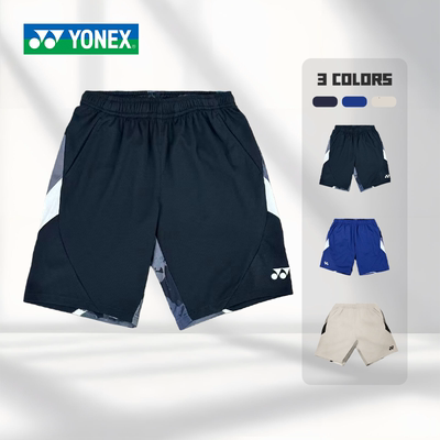 YONEX/尤尼克斯羽毛球短裤yy水墨晕染线条运动透气速干短裤-2728