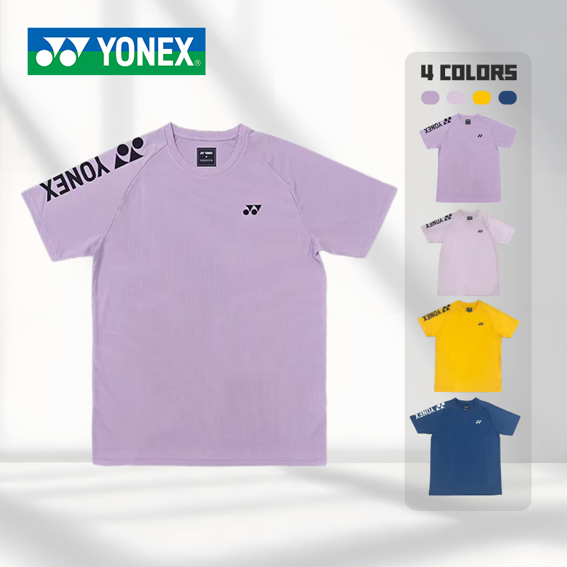 YONEX尤尼克斯羽毛球服男女短袖上衣速干球衣大赛服运动服-2868