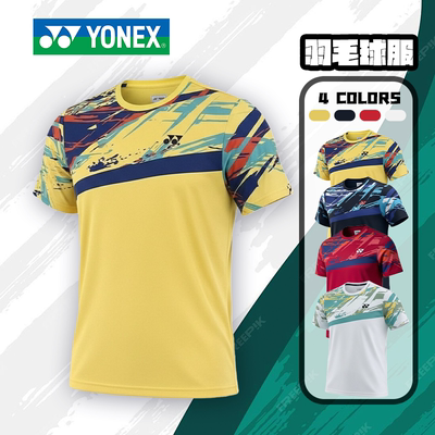 YONEX/尤尼克斯羽毛球服速干透气短袖T恤yy比赛训练文化衫-3093