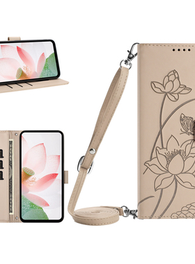 荷花适用iphone17promax air/15/11/12/13斜挎背苹果16e翻盖手机插卡XS/XR保护电话14plus皮套78掀盖SE2/SE3