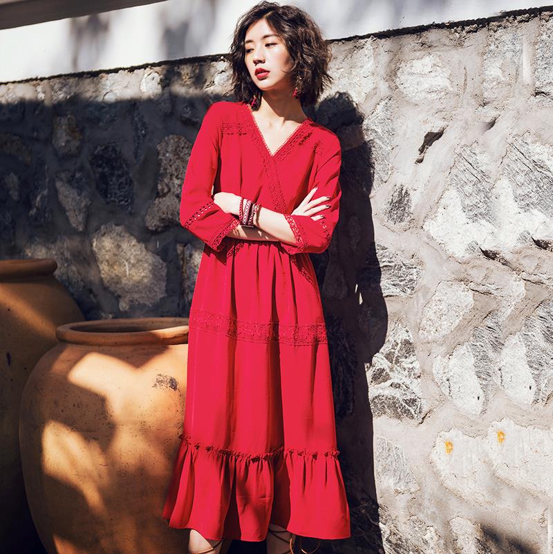 出游必备衣服女草原旅游衣服云南女装青海湖度假拍照茶卡盐湖裙子