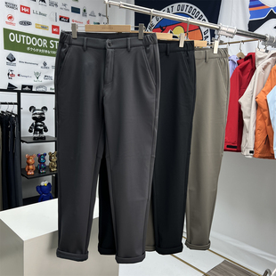 外贸男装尾货 蓄热暖绒 秋冬户外防风防泼水机能软壳裤百搭休闲裤