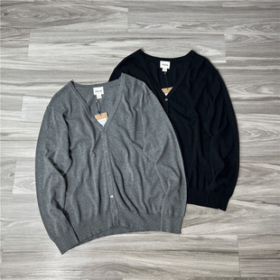 商务休闲百搭开衫 外贸日单尾货 V领针织衫 男士 外套潮 14针工艺春季