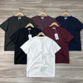 亲肤柔软透气 纯色圆领短袖 夏季 男士 纯棉T恤 新款 液氨凉感水柔棉