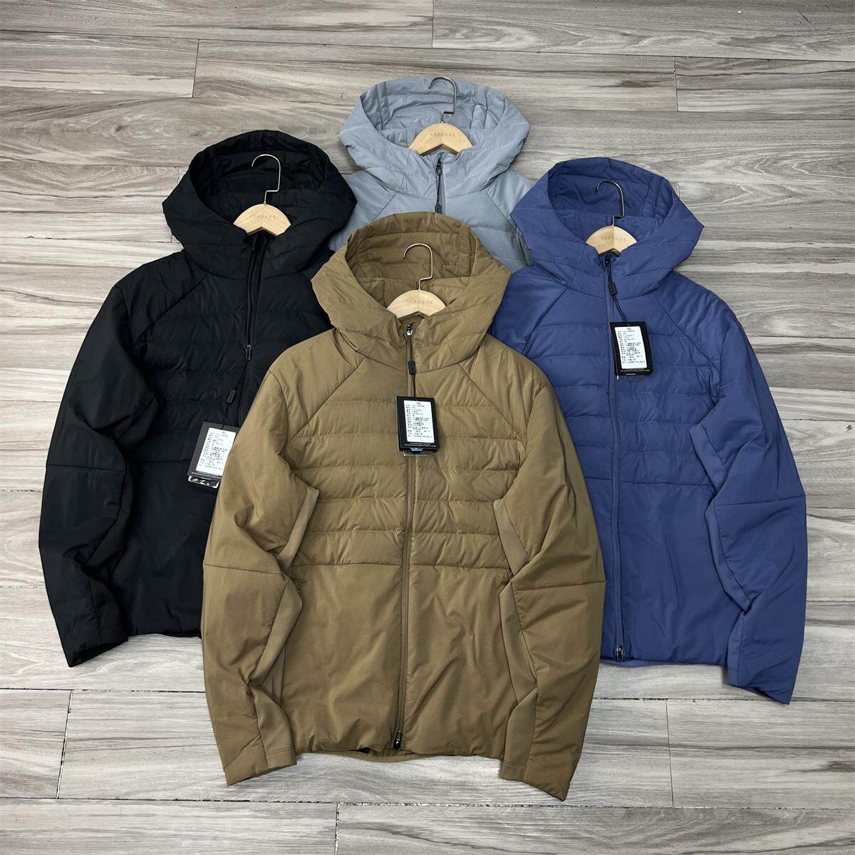 运动户外防风连帽羽绒服外套