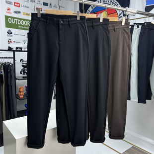 ODM公司单 防风保暖防泼水四面弹秋冬商务通勤纯色休闲西裤长裤男