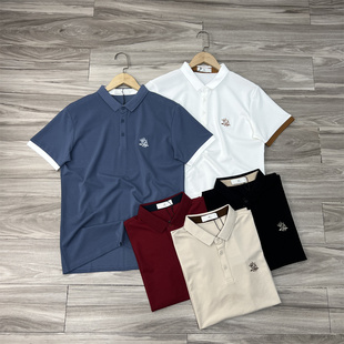 polo衫 商场撤柜单 商务休闲短袖 精纱珠地棉夏季 男翻领T恤 柜398
