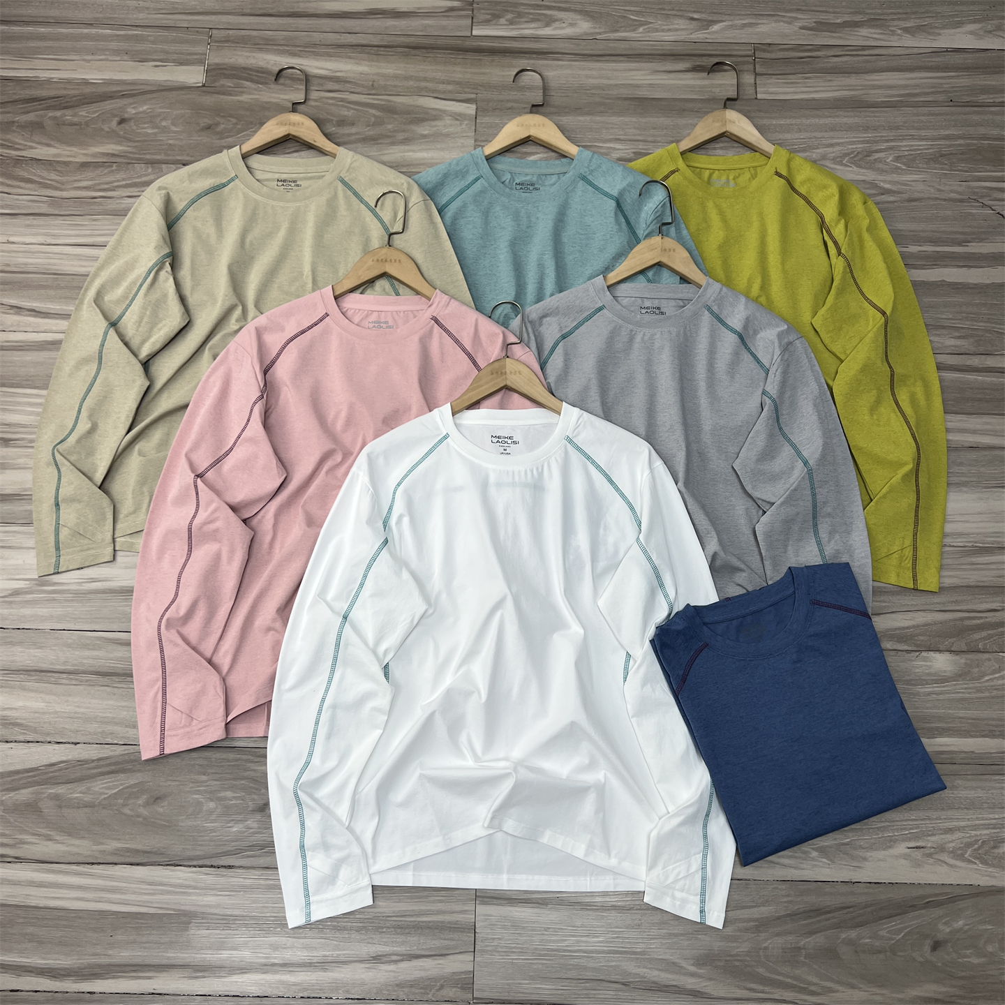 户外山系时尚 徒步骑行抑菌防臭抗UV男女通用百搭长袖T恤速干衣潮