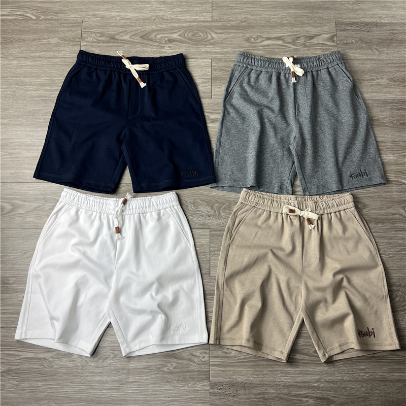 意大利定制斜纹棉运动休闲短裤潮