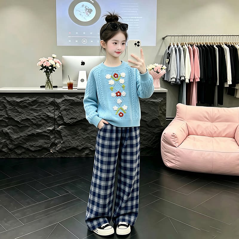 2026超火女童装女童秋装套装大童女装韩系穿搭衣服小女孩洋气穿搭