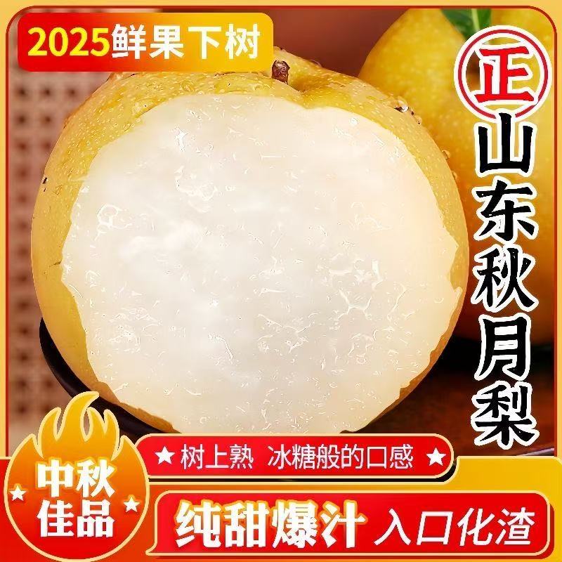 正宗秋月梨！脆甜多汁!细腻无渣!
