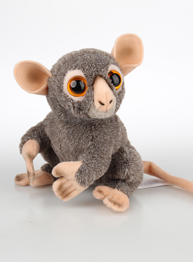 清仓优惠仿真动物毛绒玩具亚洲黑熊玩偶眼镜猴普氏野马花栗鼠公仔