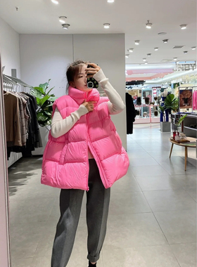 播家今年爆款高级感超好看羽绒服2024冬新款柔软泡芙背心马甲外套