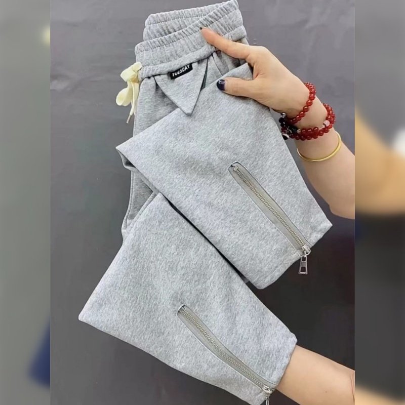 休闲卫裤女2026春秋季宽松显瘦束脚哈伦运动裤高腰百搭萝卜长裤子,女装/女士精品,休闲裤,淘宝优惠券,粉丝福利购,淘宝优惠卷