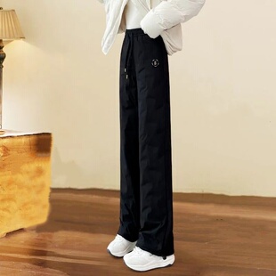 加长直筒羽绒裤女外穿冬季2026新款工装宽松加厚东北防寒保暖棉裤