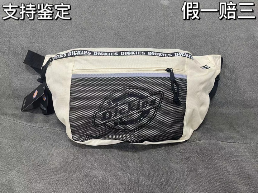 Dickies 大logo印花潮流运动多叠层大容量串标3M反光斜挎包胸包