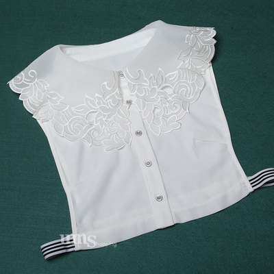 欧美夸张风雪纺衬衣配饰假领子