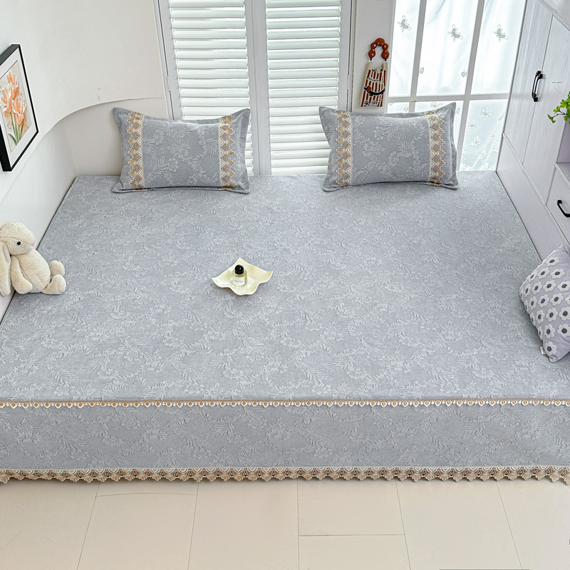 定做高端雪尼尔榻榻米床盖 防滑四季A类加厚罩 软垫大炕夹棉床单