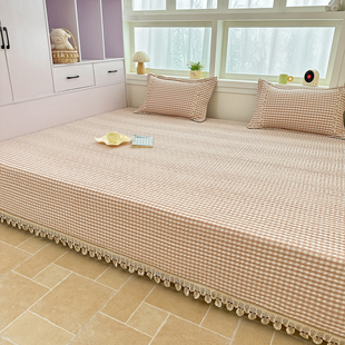 定做高端纯棉榻榻米床盖 防滑全棉100四季单件加厚A类夹棉床单