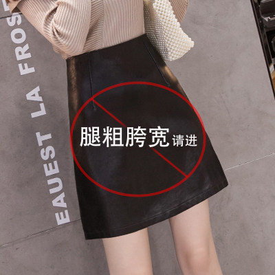 黑色皮裙半身裙2025年秋
