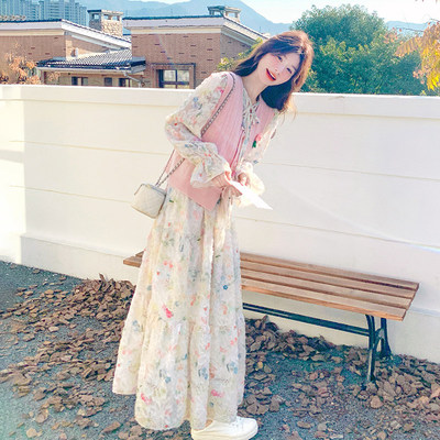 多巴胺碎花洋装套装女202