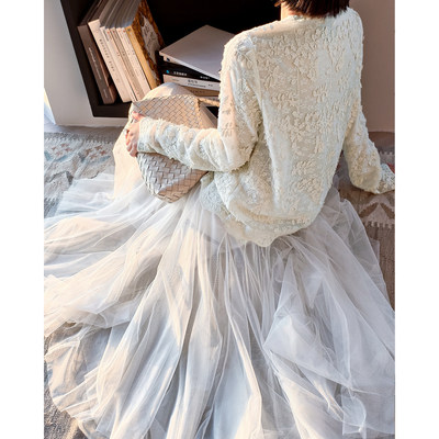 轻城苏小糖|仙女裙网纱半