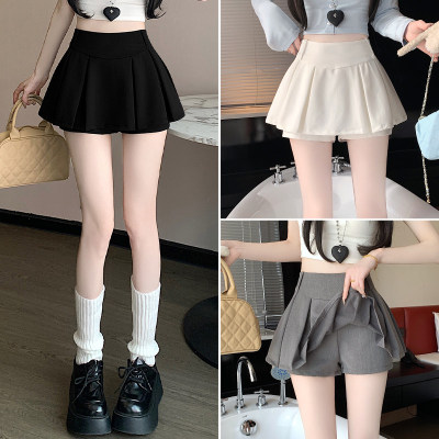 西装百褶裙半裙女夏2025