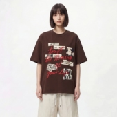 TRAVEL T恤 日系街头休闲百搭小狗印花宽松短袖 ISSUANCE 好想过夏