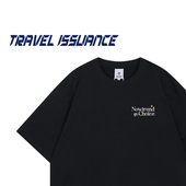 TRAVEL T恤男女 欧美复古休闲宽松字母圆领短袖 ISSUANCE 苦海无边