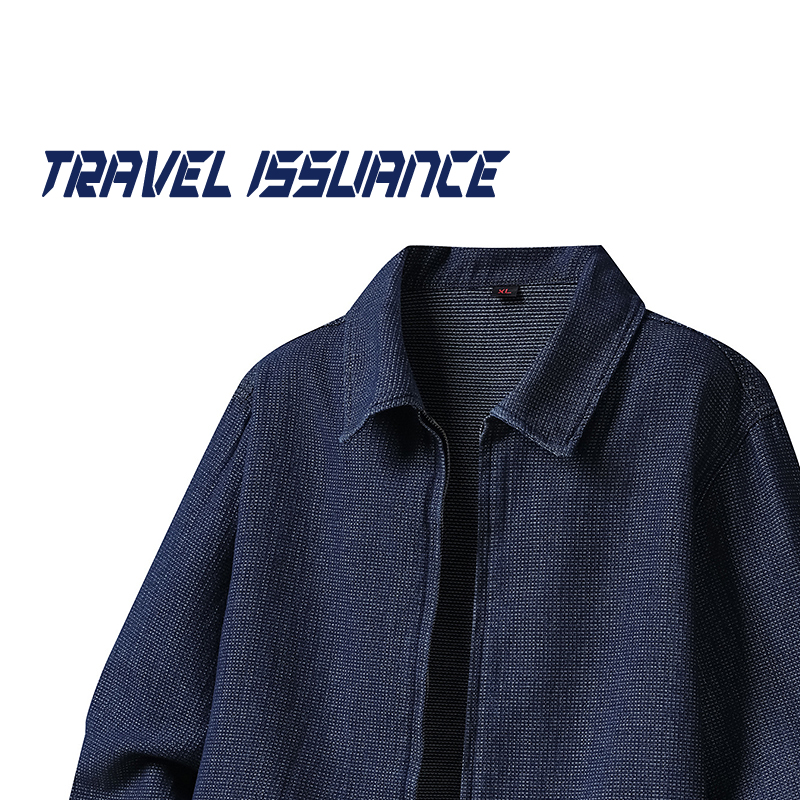 宽松提花百搭BF牛仔夹克外套