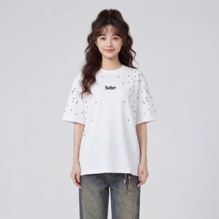 街头Father字母印花宽松短袖 TRAVEL 美式 十字满印 T恤BF ISSUANCE