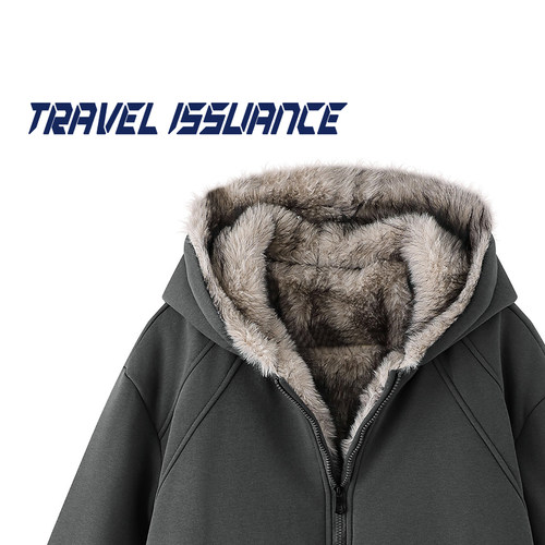 百搭女宽松休闲连帽羽绒服外套