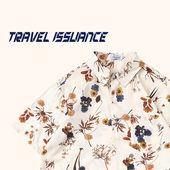 TRAVEL ISSUANCE 复古中国风vintage小众慵懒潮牌休闲百搭上衣夏