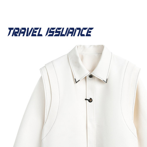 宽松百搭慵懒翻领夹克外套潮