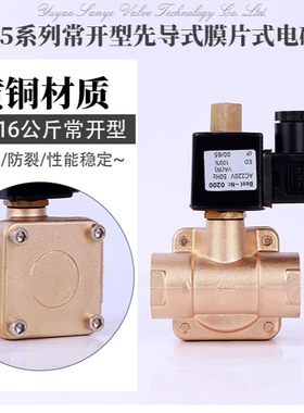 高压16公斤常开电磁阀水阀消防电磁阀空压机阀先导式气阀0955现货