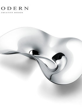 摩登MODERN轻奢北欧不锈钢粮果盆水果盘家用干果盘家客厅茶几创意