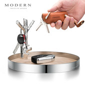 MODERN门口玄关鞋 柜钥匙创意收纳盒进门口不锈钢托盘首饰收纳盒