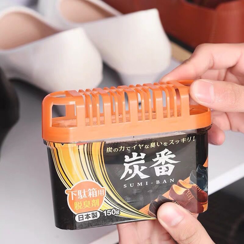 日本进口鞋柜吸味除臭剂脱臭剂除味剂鞋箱消臭剂家用活性炭清新剂