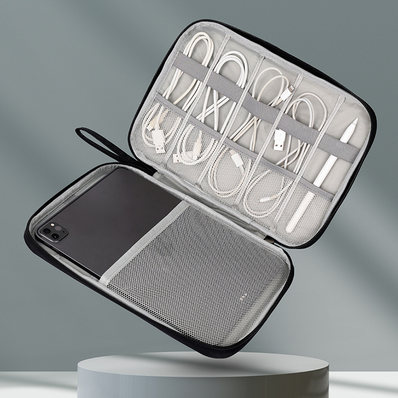 蓓恋跨境ipad收纳包防撞数据线收