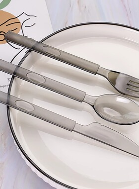一次性刀叉勺西餐餐具牛排轻食甜品蛋糕刀叉套装独立包装叉子加厚