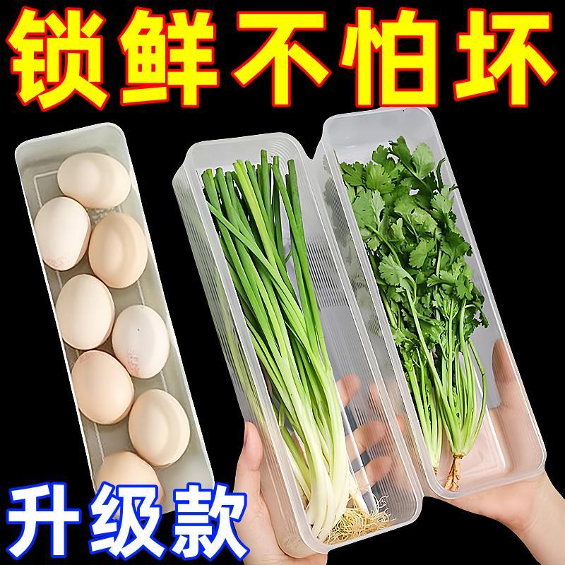 香菜小葱收纳盒冰箱芫荽整根保鲜神器加厚款面条鸡蛋备菜保鲜盒子